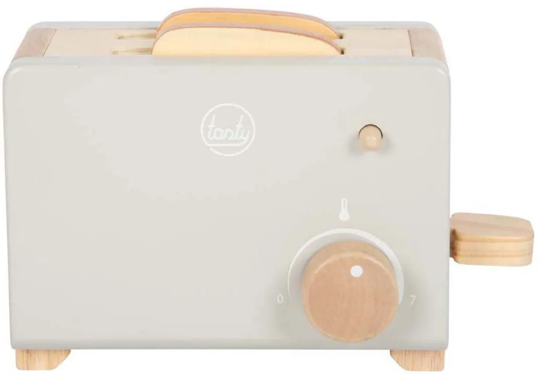 Small Foot Houten Broodrooster Set Tasty - Grijs