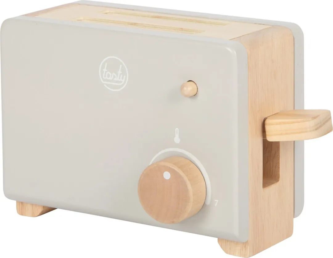 Small Foot Houten Broodrooster Set Tasty - Grijs