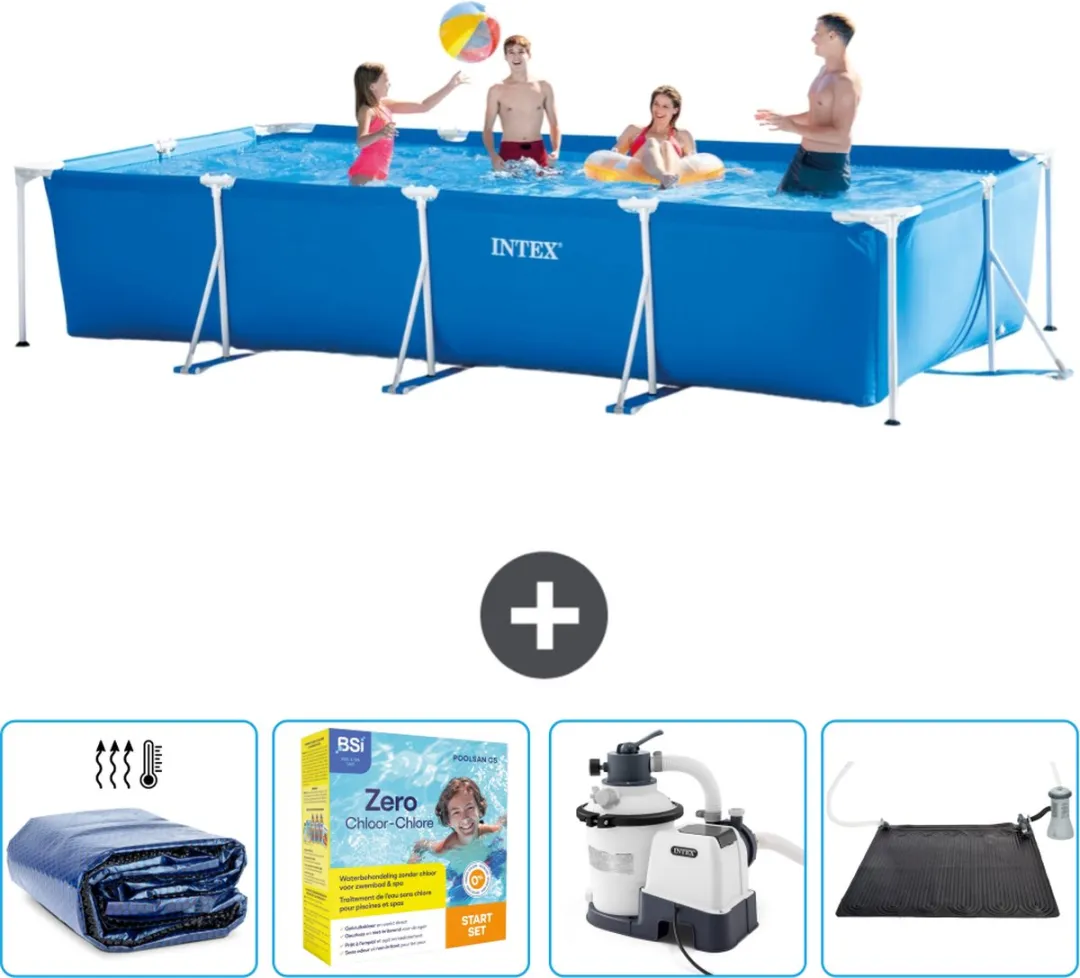 Intex Rechthoekig Frame Zwembad 450x220x84cm Blauw - 28273NP