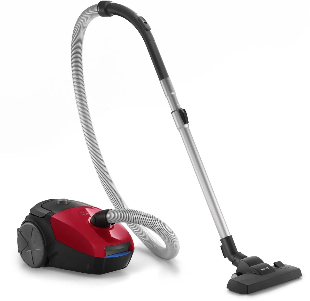 Philips PowerGo FC8243/09 Stofzuiger met zak - 900W - Zwart/Rood