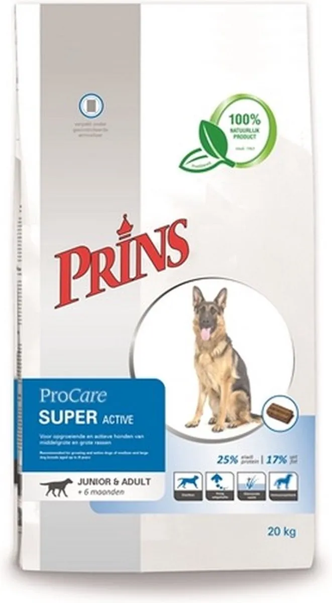 Prins ProCare Super Active Hondvoer 20 kg