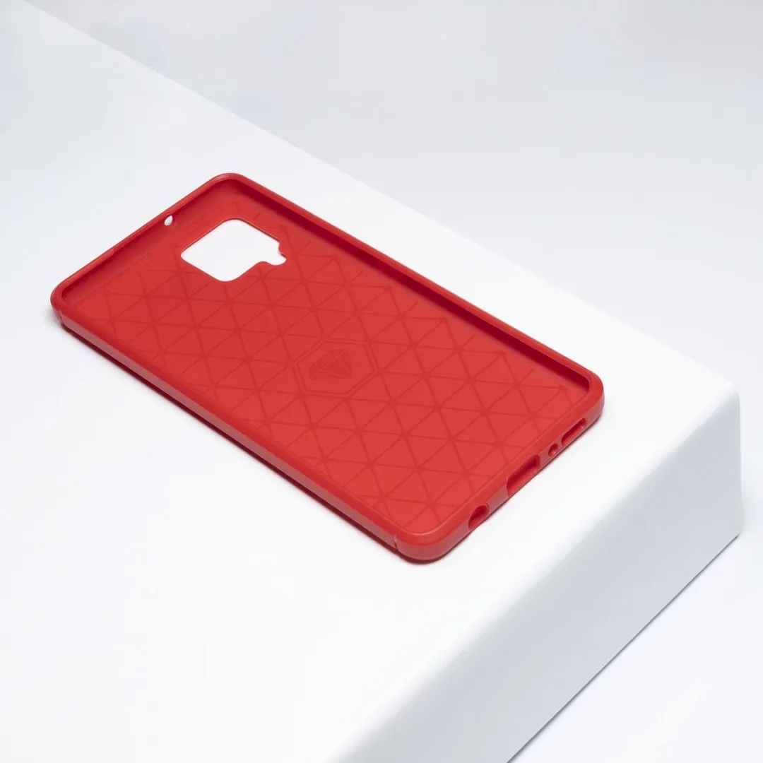 BMAX Carbon Soft Case Samsung Galaxy A42 - Rood