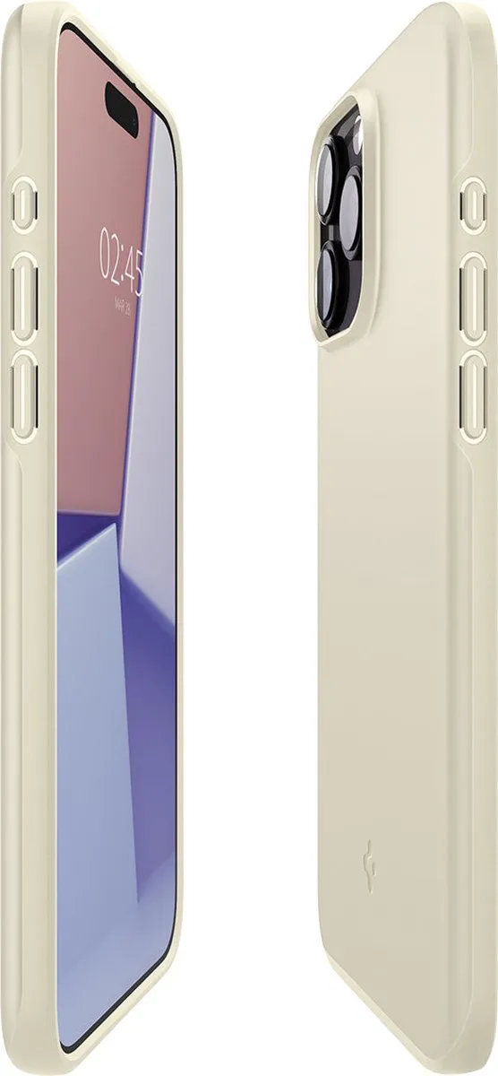 Spigen Thin Fit Hoesje iPhone 15 Pro ACS06694 - Zand - afbeelding 5 van 6