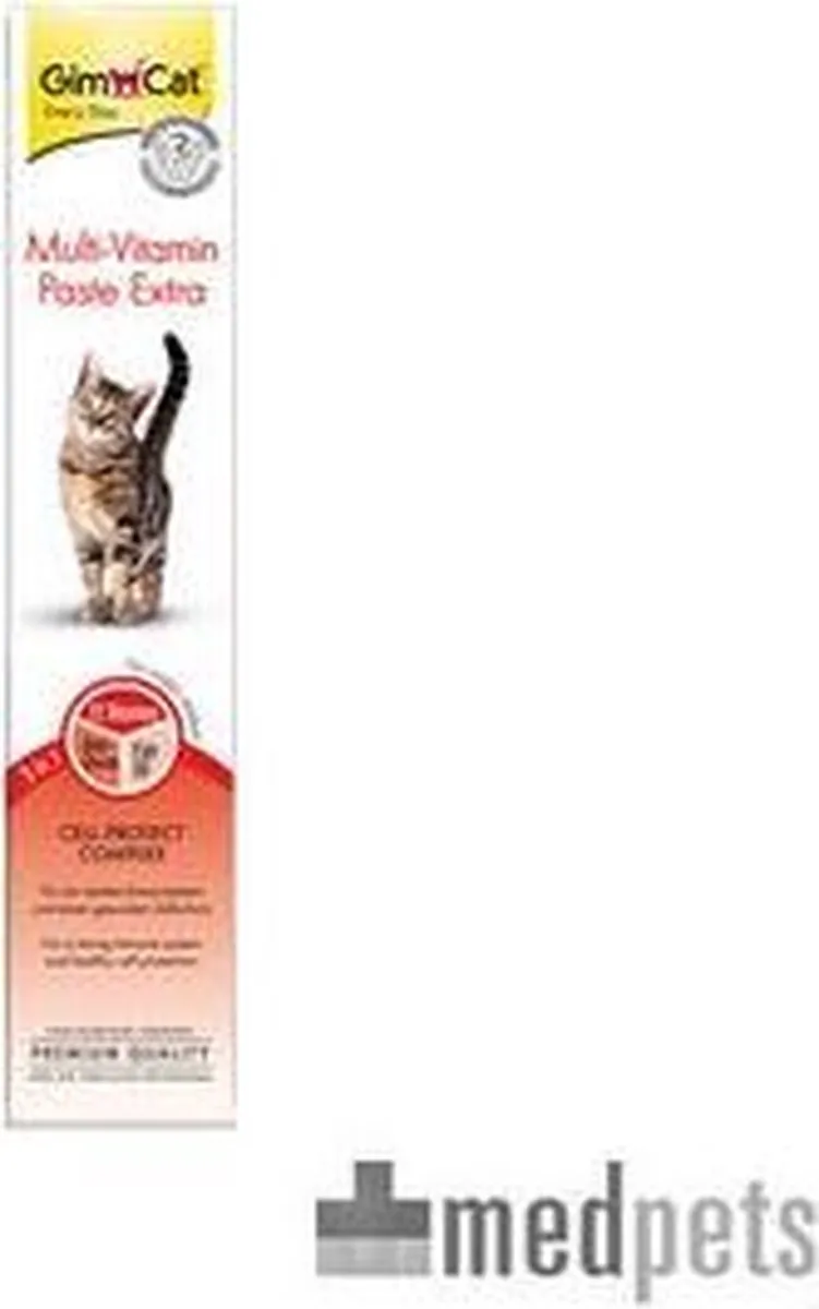 GimCat Multi-Vitamin Pasta Extra - Kattensnack 100g