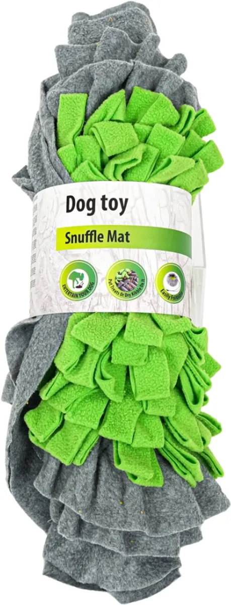 Dog Toy Snuffelmat voor Honden – 49 x 49 cm – Interactief Speeltapijt – Voerpuzzel – 100% Polyester
