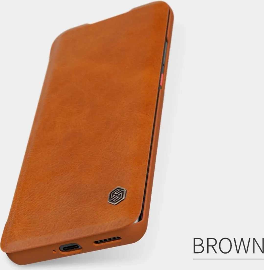 Nillkin Qin Leather Flip Cover Samsung Galaxy A72 - 2 Stuks - Bruin