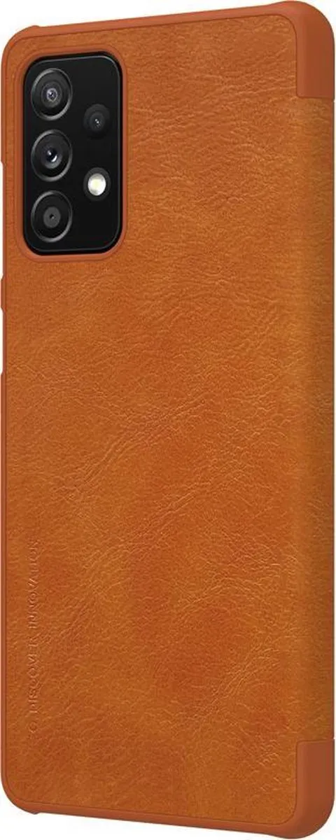 Nillkin Qin Leather Flip Cover Samsung Galaxy A72 - 2 Stuks - Bruin