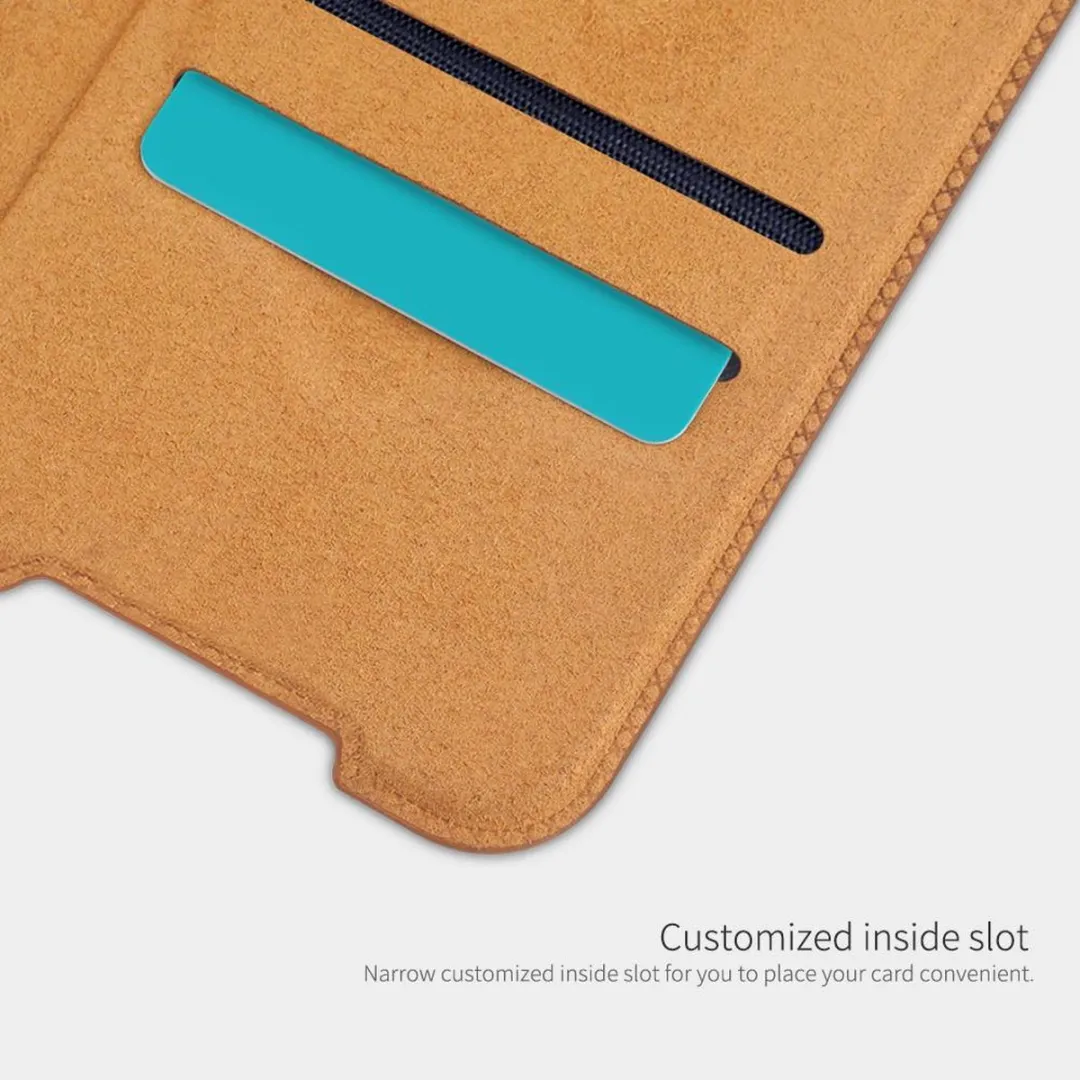 Nillkin Qin Leather Flip Cover Samsung Galaxy A72 - 2 Stuks - Bruin