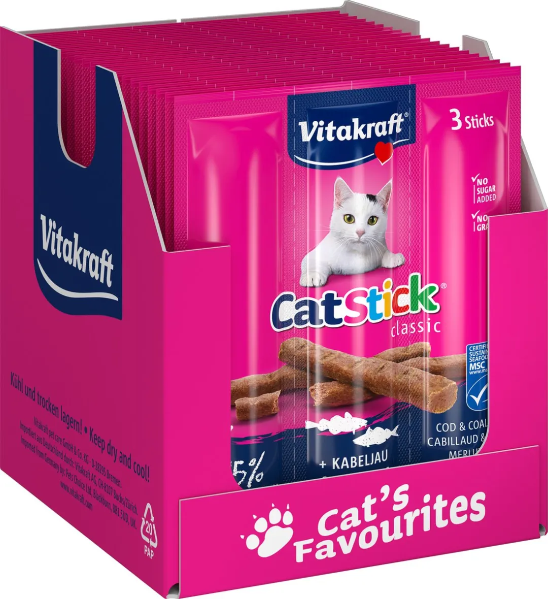 Vitakraft Cat Stick Kabeljauw & Koolvis