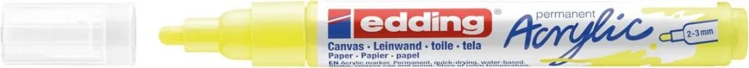 edding Acrylic Marker Medium - Neon Geel - afbeelding 3 van 4