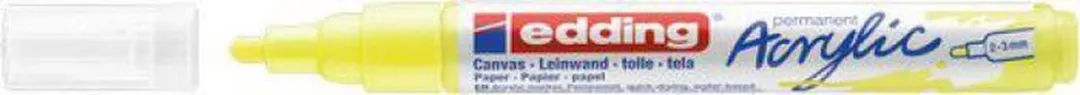 edding Acrylic Marker Medium - Neon Geel - afbeelding 4 van 4
