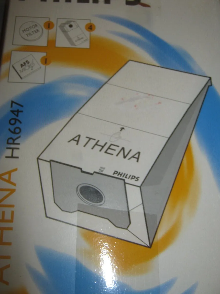 Philips Athena HR6947/01 Stofzuigerzakken - 4 Stuks - afbeelding 2 van 2