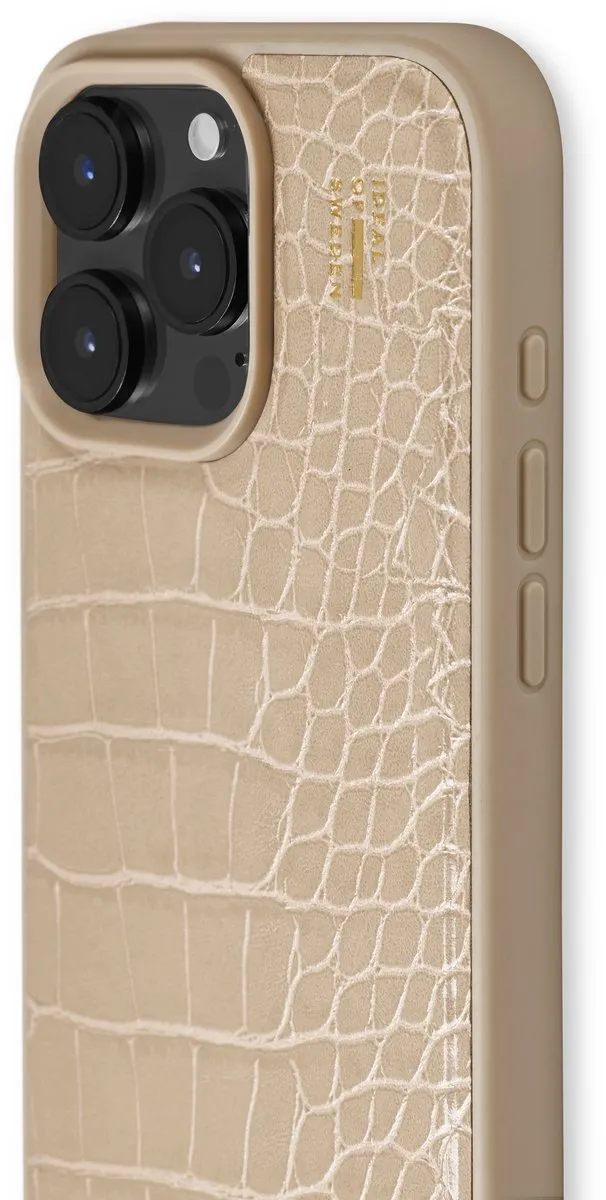 iDeal of Sweden iPhone 16 Pro Vegan Leather Case MagSafe Warm Beige Croco - IDVLCMS-I2461P-456 - afbeelding 6 van 6