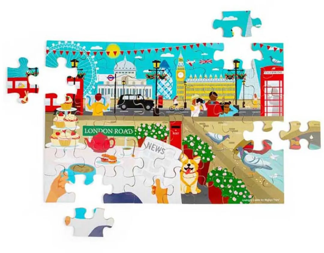 BIGJIGS Londen Stad Vloerpuzzel 48 Stuks