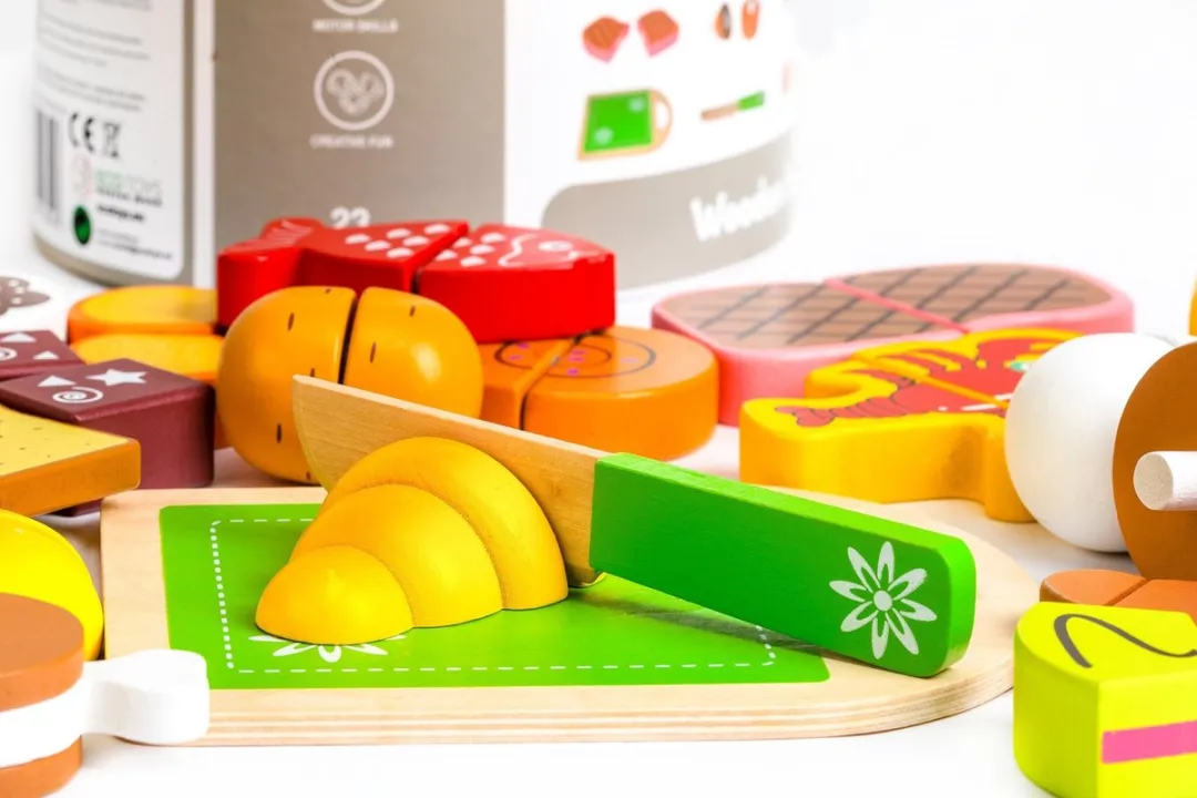 ECOTOYS Houten Speelvoedsel Set 20-delig