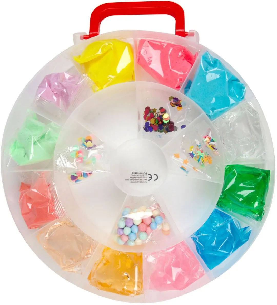 Toi-Toys Wheel of Putty 12 Kleuren - 17 Stuks