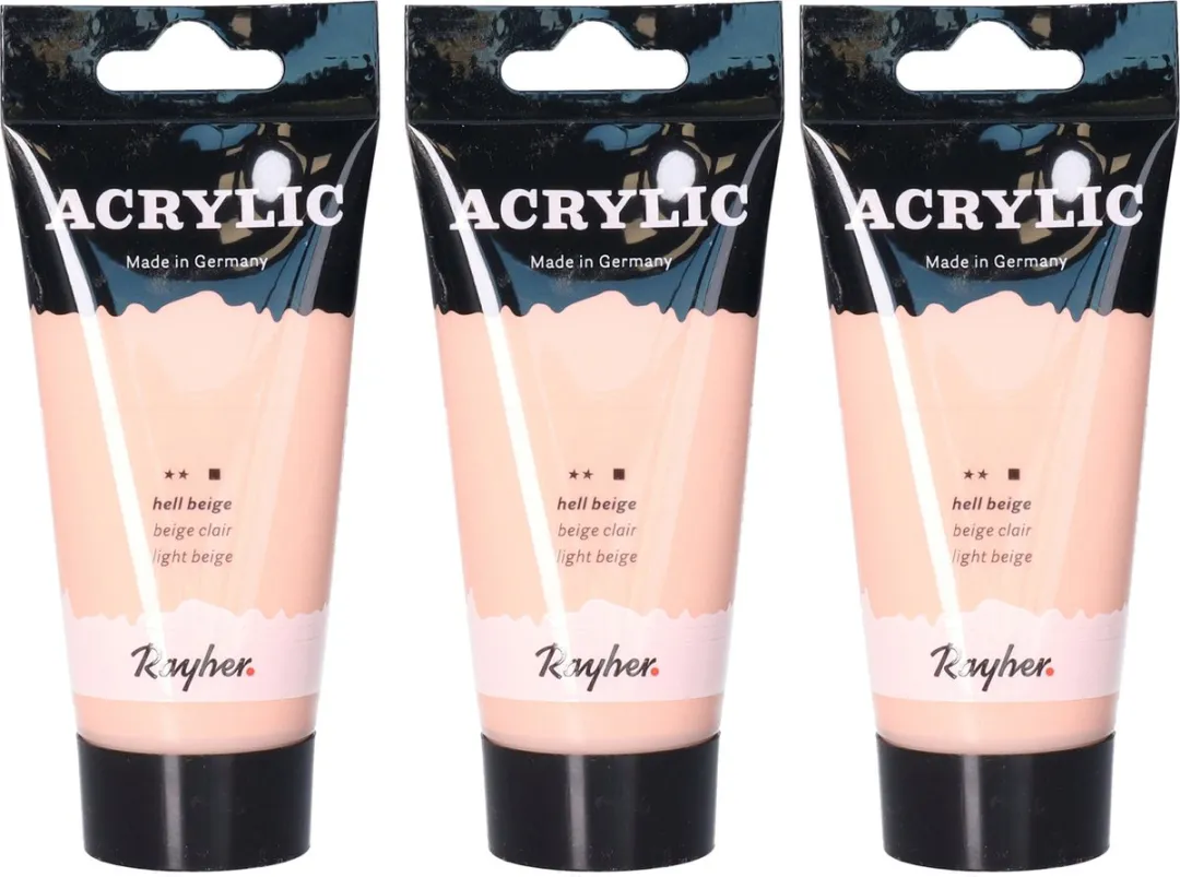 Rayher Beige Acrylverf Hobby 75ml