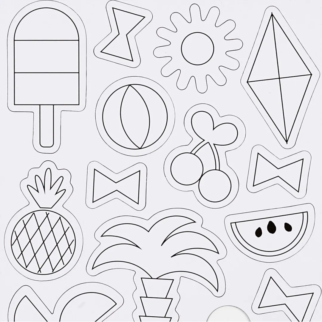 Creativ Company CC Magneten Zomer - Wit