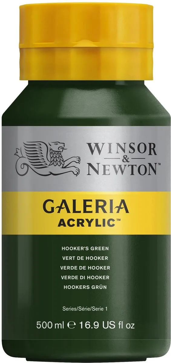 Winsor & Newton Galeria Acryl Hooker's Green 500ml