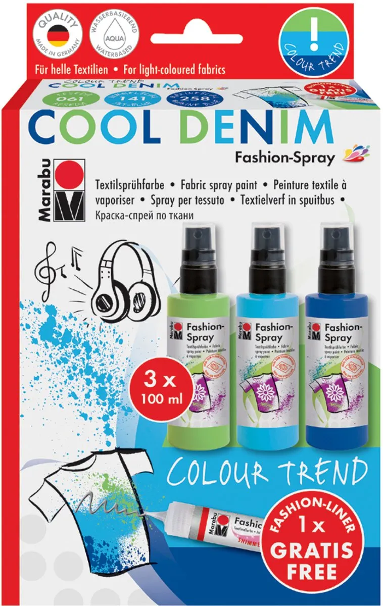 Marabu Fashion Spray Set 100ml