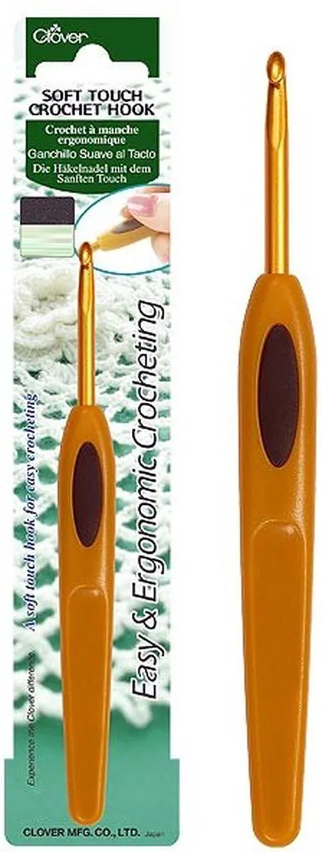 Clover Soft Touch Haaknaald 2,75mm - Goud