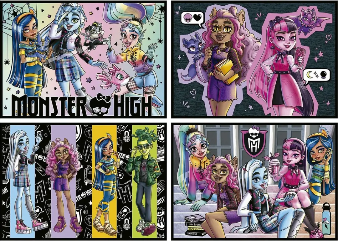 Educa Monster High Multipuzzle - Multicolor