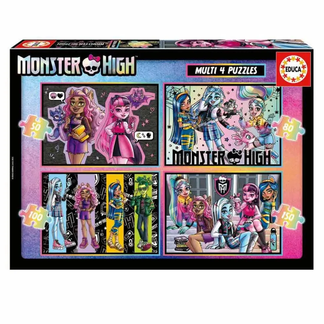 Educa Monster High Multipuzzle - Multicolor