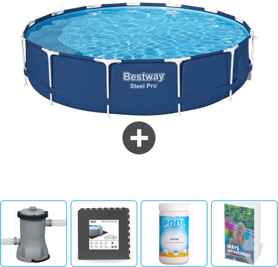 Bestway Steel Pro Zwembad 396x84cm Blauw