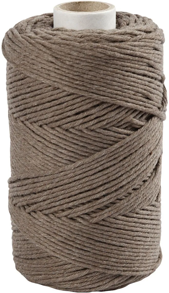 Creativ Company Macramékoord 2mm - 198m Lichtbruin
