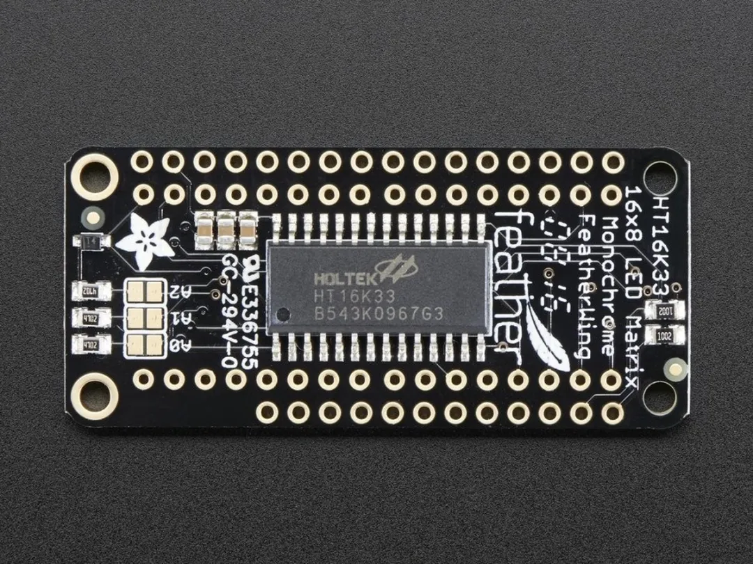 Adafruit 3151 0.8 inch 8x16 LED Matrix FeatherWing - Meerkleurig