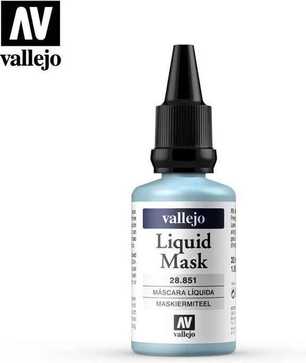 Vallejo Hobbyverf Liquid Mask Fluid 32ml - Multi