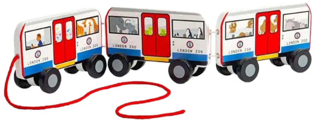 BIGJIGS Houten Londen Trekbus