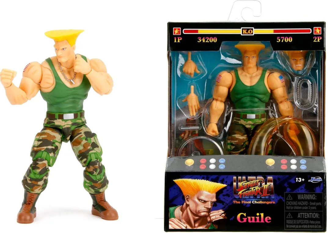 Jada Toys Ultra Street Fighter II Guile Action Figuur 15cm - Multi