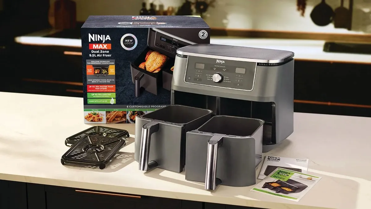 Ninja DZ400EU Dual Zone Airfryer 9,5L - Grijs
