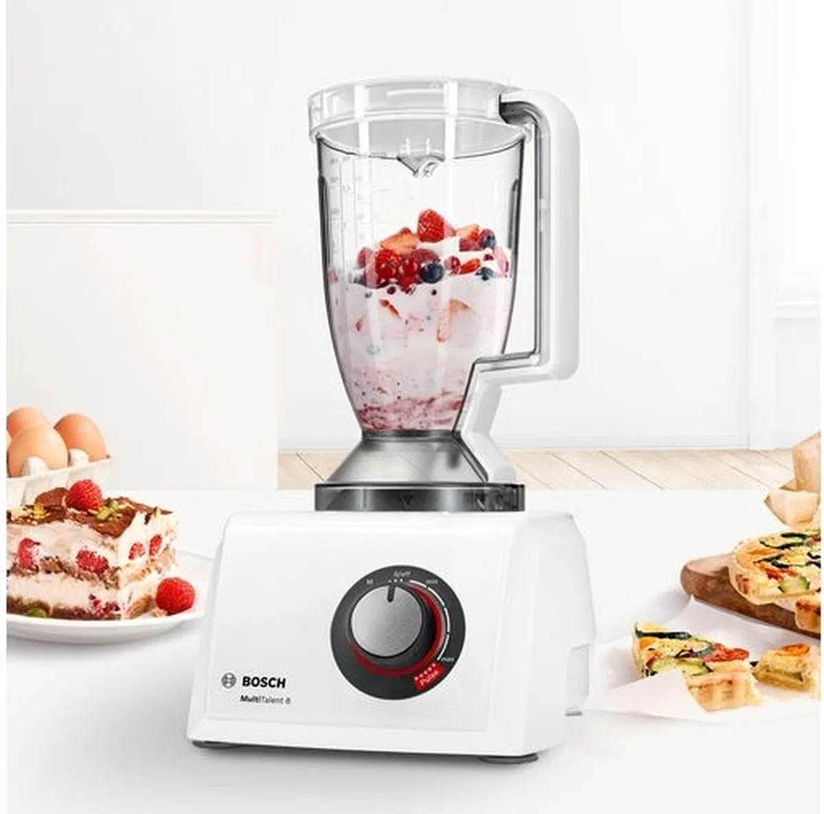 Bosch MultiTalent 8 MC812W620 Foodprocessor - 1100W - Wit
