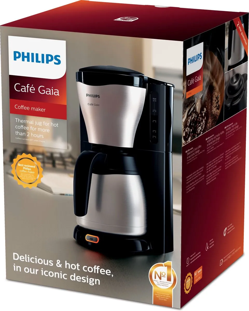 Philips Café Gaia HD7548/20 Koffiezetapparaat - 15 Kopjes - Blauw