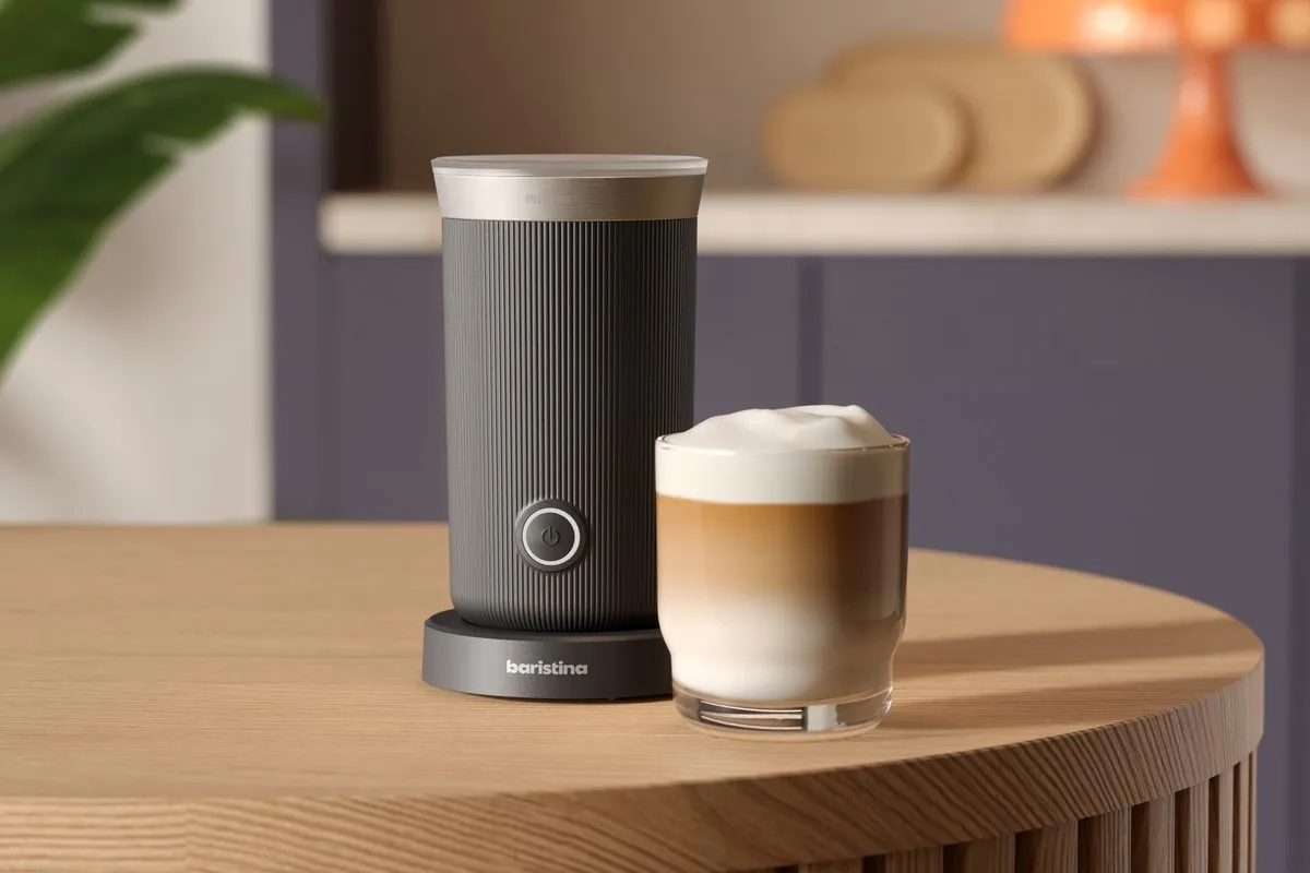 Philips Baristina Melkopschuimer BAR311/60 - Zwart