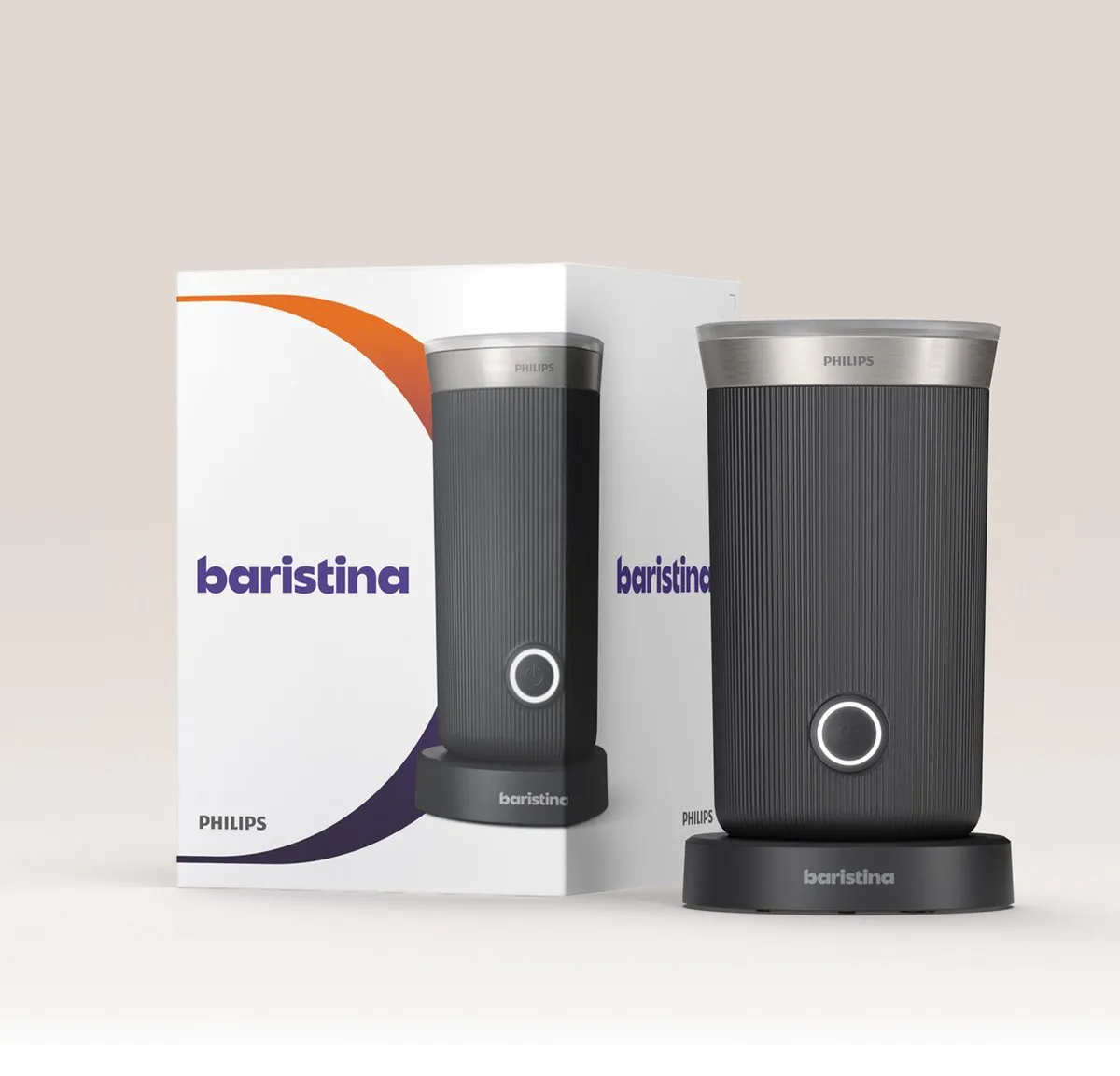 Philips Baristina Melkopschuimer BAR311/60 - Zwart - afbeelding 6 van 6