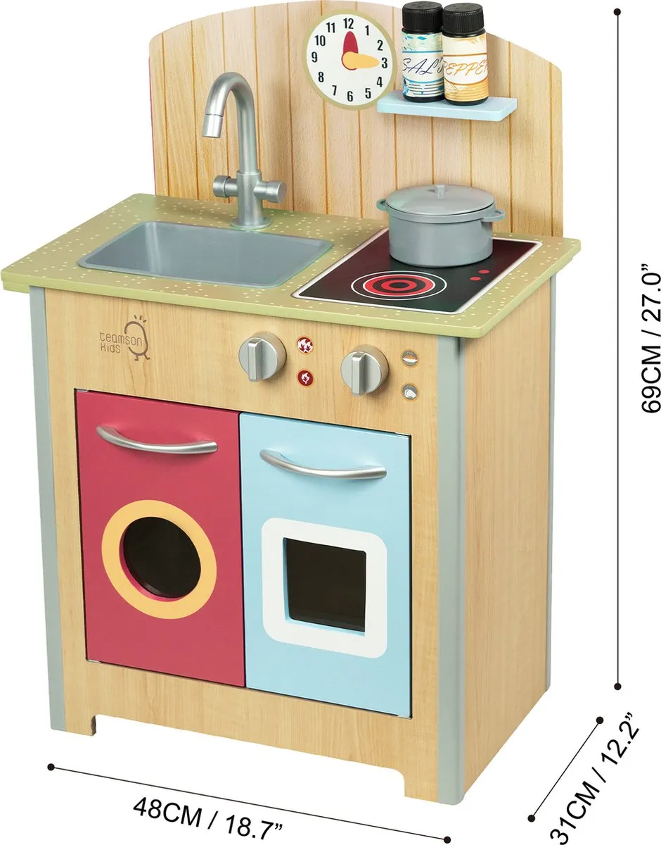 Teamson Kids Klassiek Houten Speelkeuken - Veelkleurig
