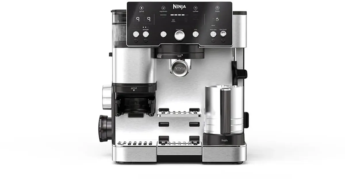 Ninja Luxe Café Essential 2-in-1 Espressomachine en Filterkoffiezetapparaat met Melkopschuimer - ES501EU