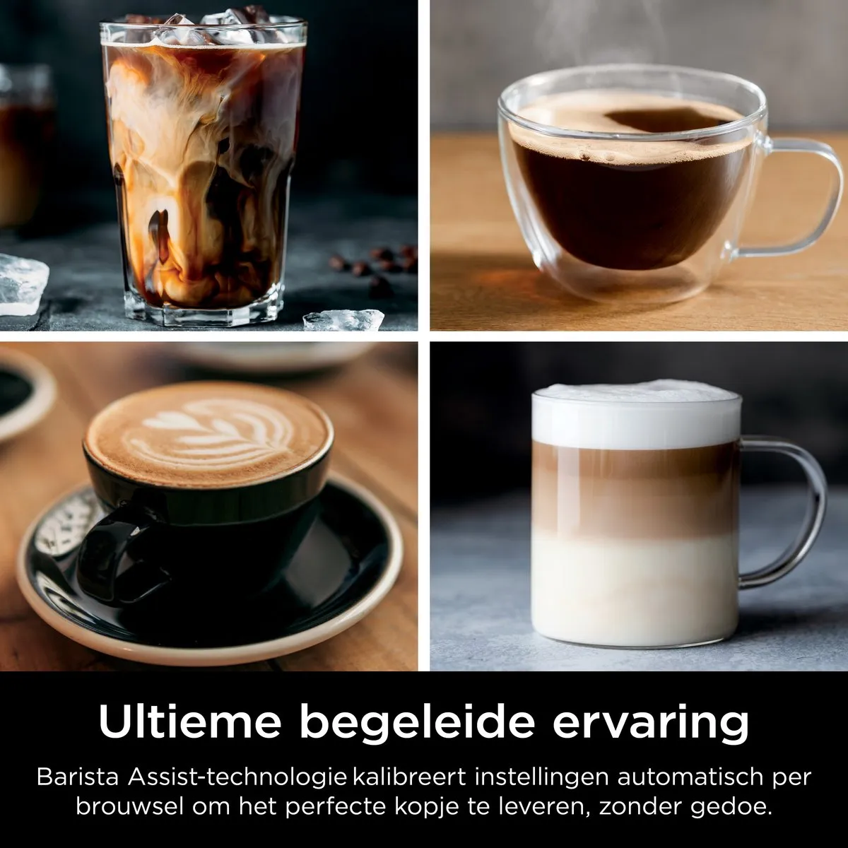 Ninja Luxe Café Essential 2-in-1 Espressomachine en Filterkoffiezetapparaat met Melkopschuimer - ES501EU