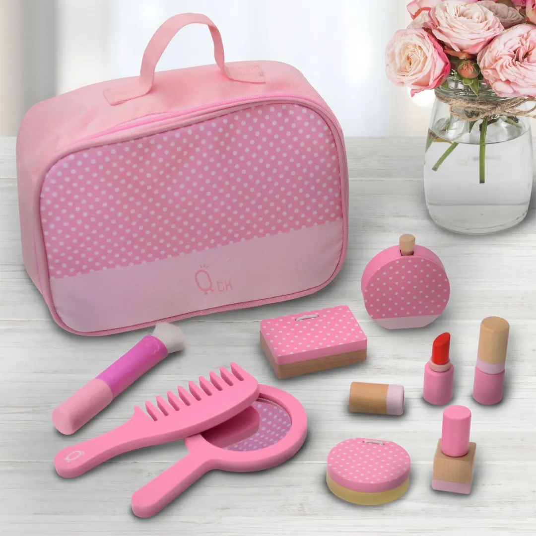 Teamson Kids Kaptafel Accessoires Roze/Polka Dot