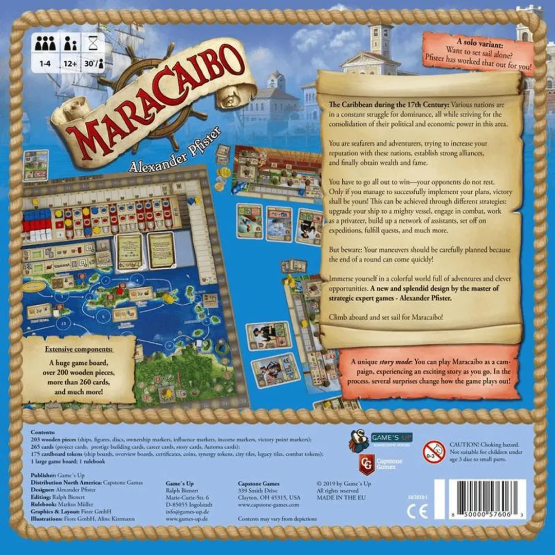 Capstone Games Maracaibo Bordspel MCBO01 - 1-4 Spelers