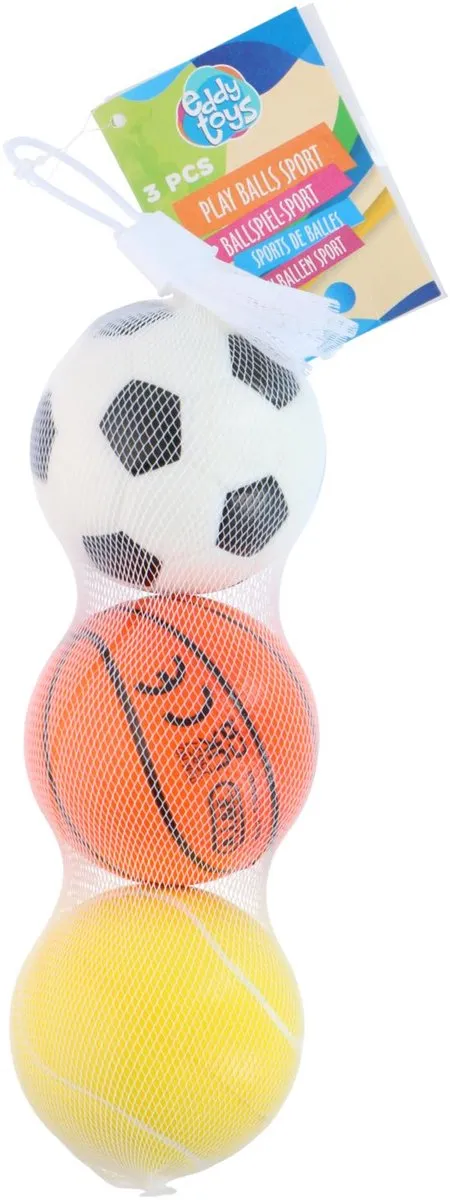 Eddy Toys Speelballen Set 3 Stuks - Meerkleurig