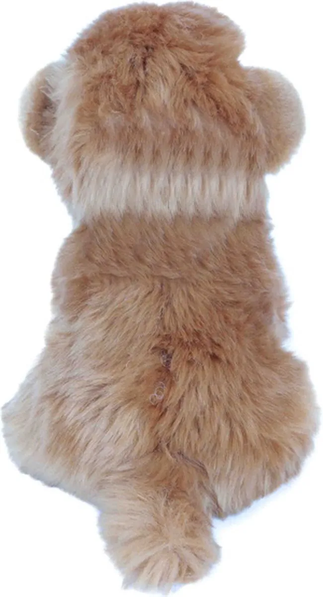 PIA Soft Toys Pluche Mammoet 18cm - Bruin/Wit