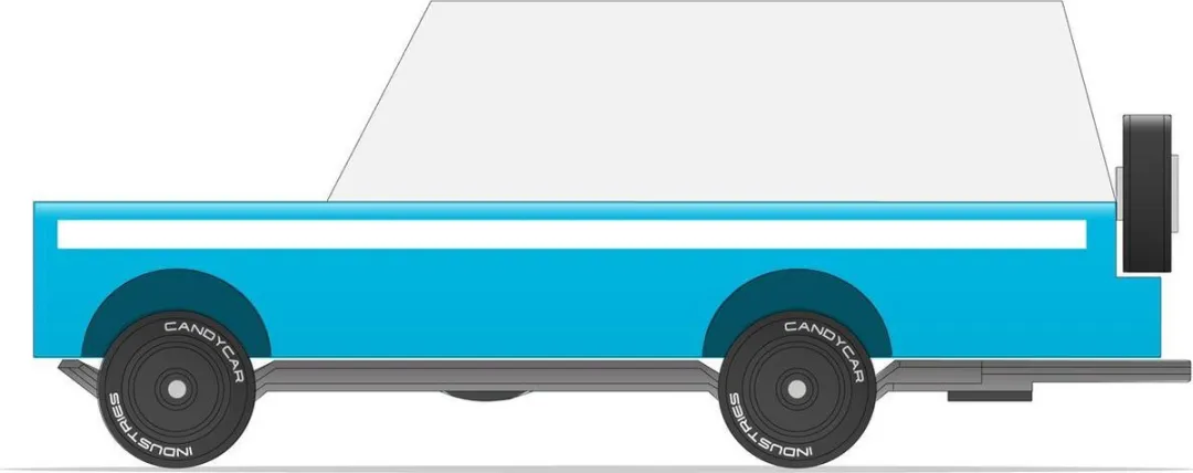 Candylab Toys Mississippi Mule Diecast Auto Blauw - 8,4x4,1cm - 3+