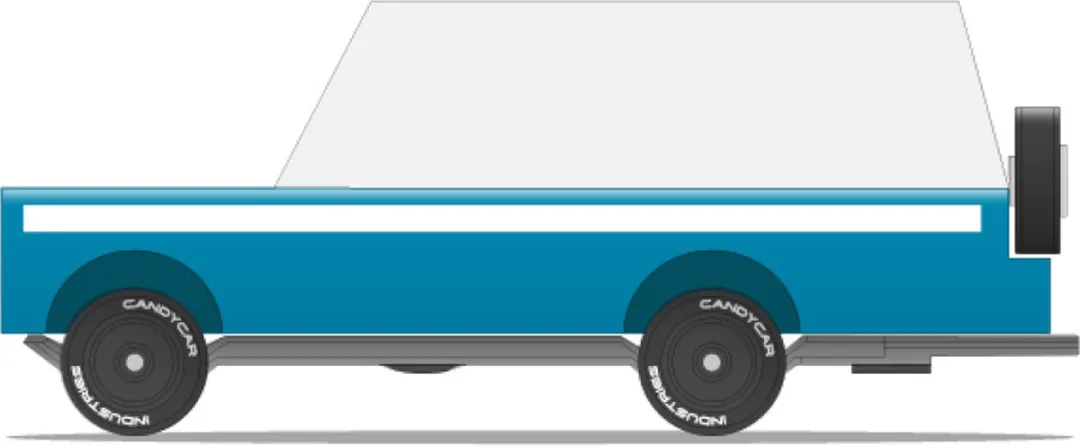 Candylab Toys Mississippi Mule Diecast Auto Blauw
