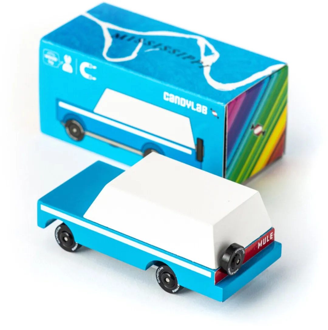 Candylab Toys Mississippi Mule Diecast Auto Blauw - 8,4x4,1cm - 3+ - afbeelding 6 van 6
