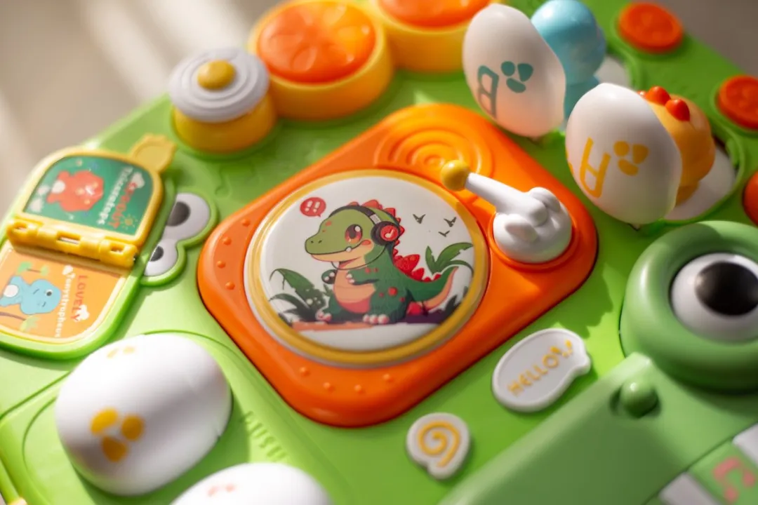 Eco Toys Dinosaurus Activiteiten Tafel HC653568 - Groen/Geel - afbeelding 6 van 6