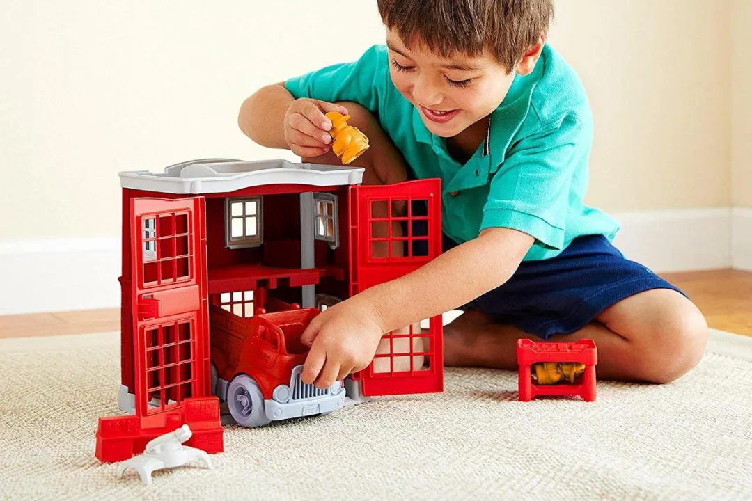 Green Toys Brandweer Kazerne PFIR-1156 - Speelgoed - Groen